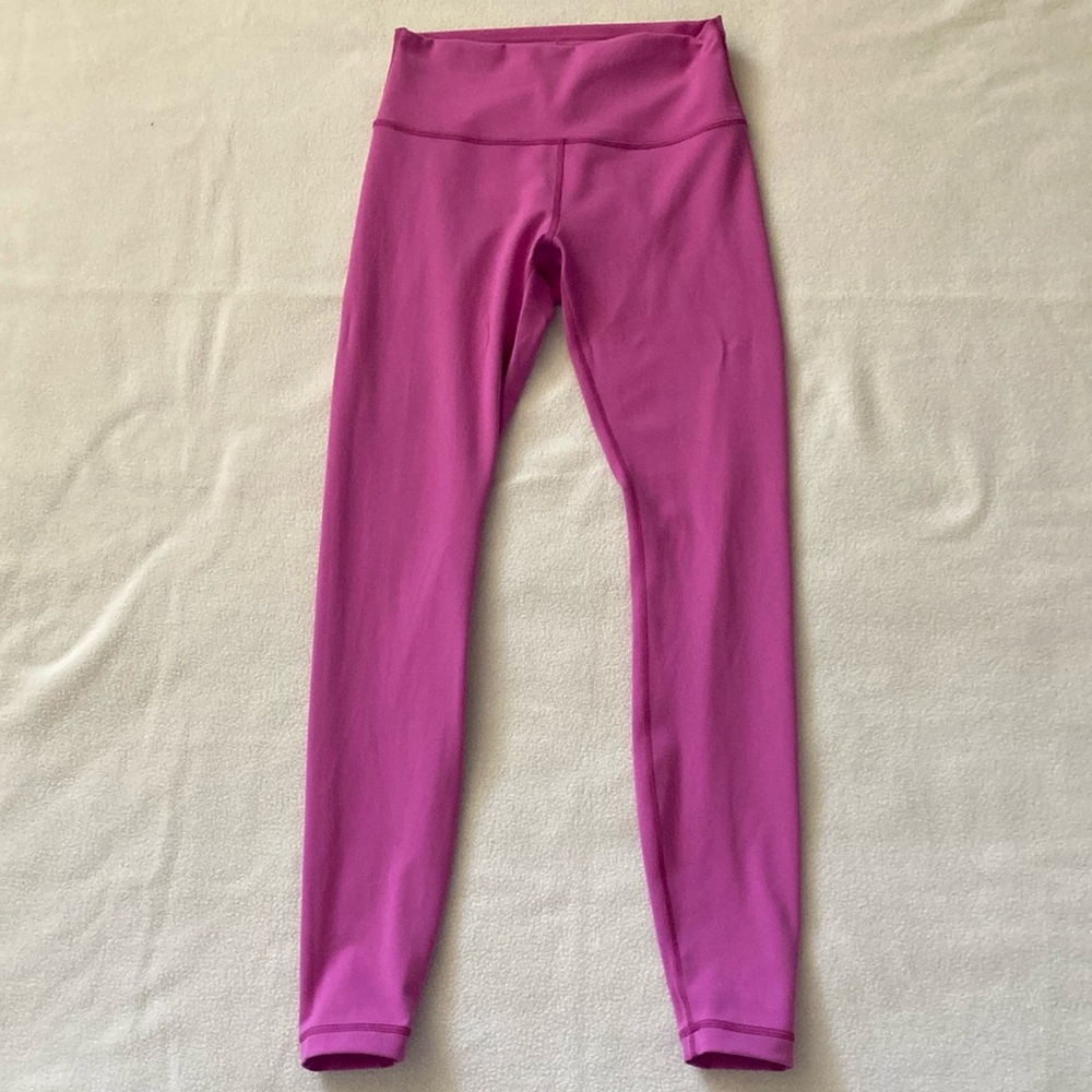 Lululemon Wunder Train Size 8. 28” inseam. POW pink